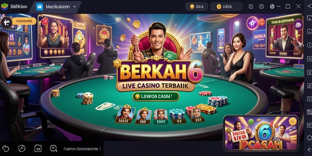 Tampilan utama gameplay Live Casino yang mengesankan.