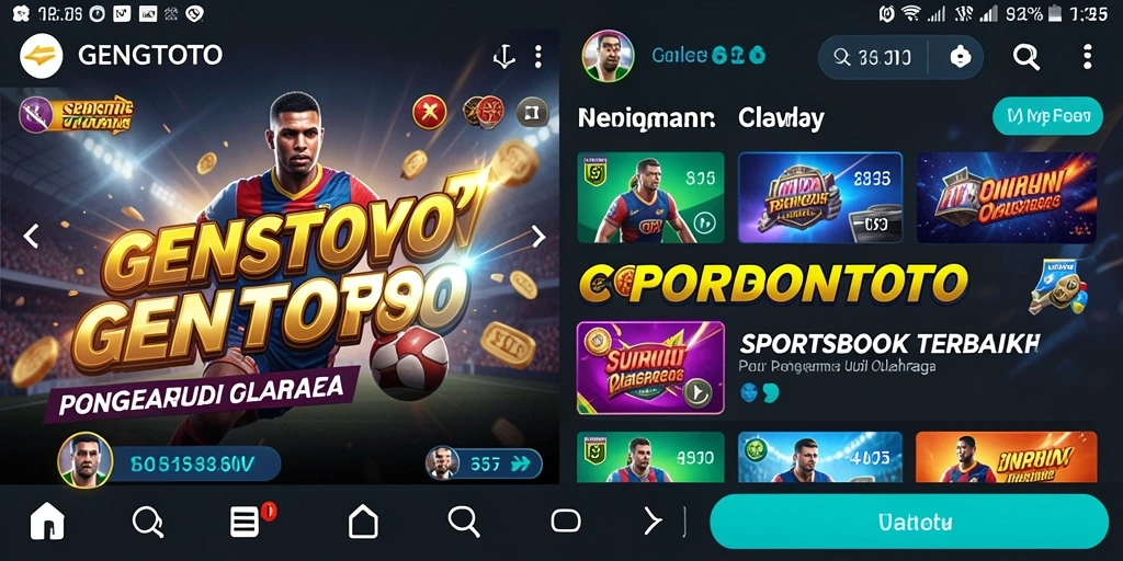 Tampilan gameplay <strong>GENGTOTO</strong> yang memukau dengan taruhan olahraga secara langsung.