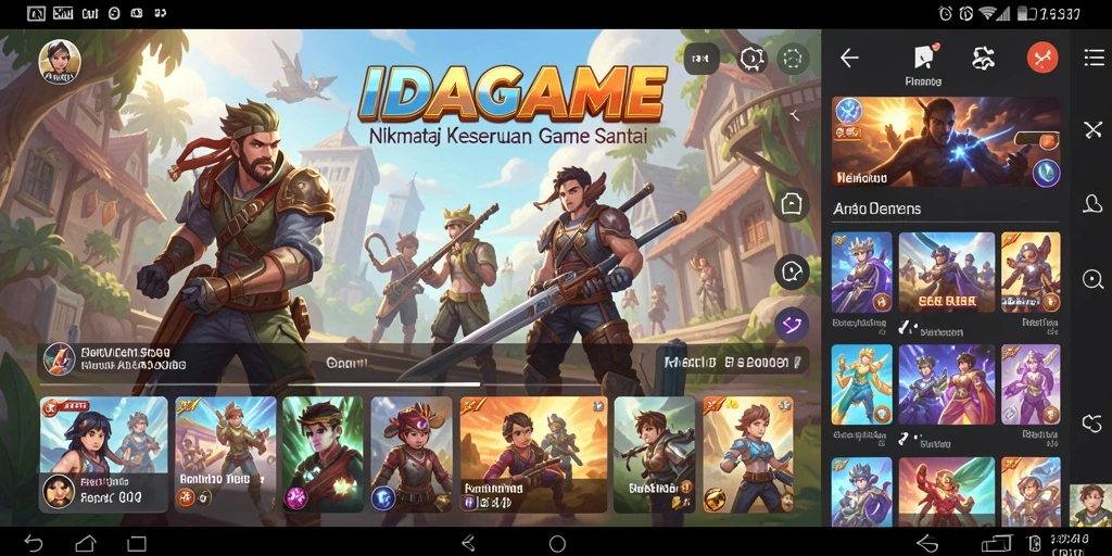 Tampilan gameplay yang menarik dan penuh warna di IDAGAME.