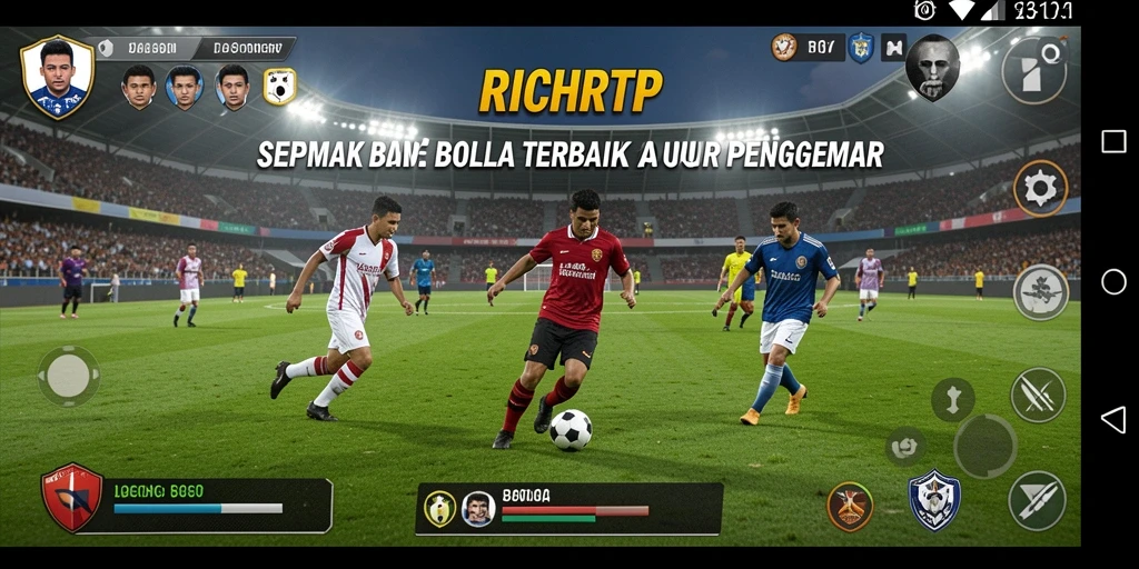 Tampilan gameplay RICHRTP yang menyenangkan saat bertanding di lapangan.