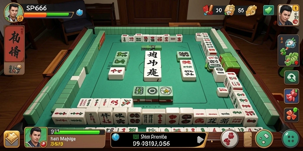Gameplay seru dalam SP666 dengan strategi Mahjong yang mendebarkan.