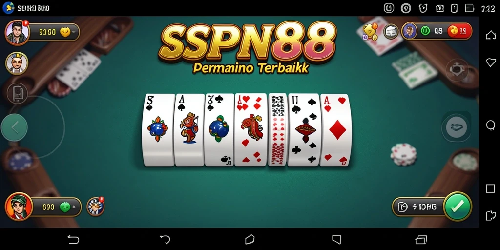 Screenshot utama SPN88 yang menampilkan gameplay Domino yang mendebarkan.
