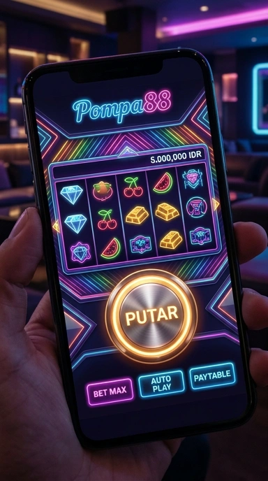 Tampilan utama aplikasi pompa88 yang menawan.